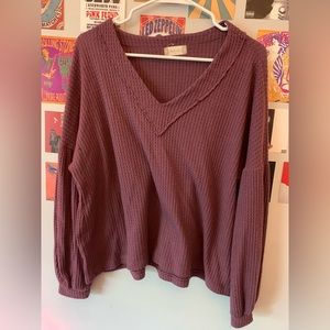 Altar’d State, long sleeve purple shirt, Size M